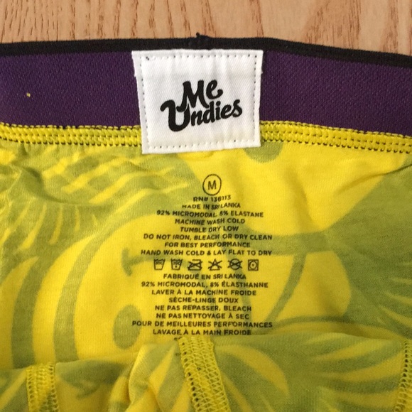 B47 New Bundle Of 2 Mens Me Undies Print Boxer Briefs Micromodal Elastane Medium - Picture 5 of 8